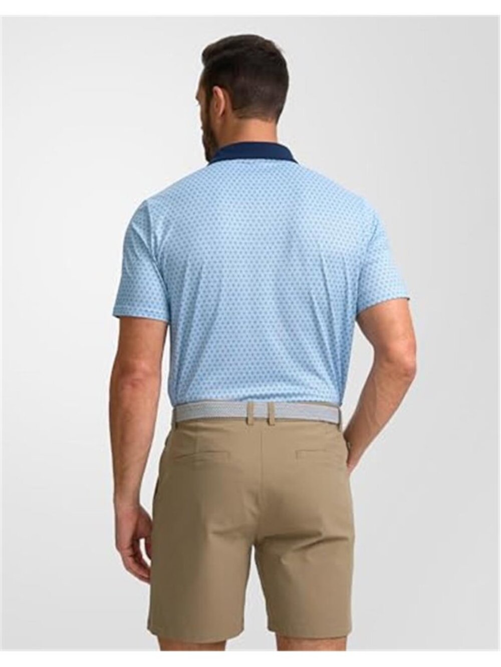 Mens Golf Polo Shirt Moisture Wicking Stretch Performance UPF 50 Short Sleeve - Picture 4 of 6